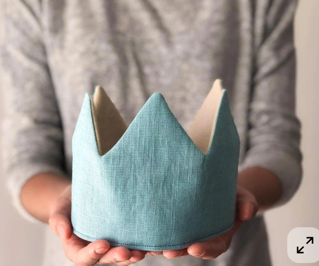 👑✨ Personalized Fabric Birthday Crown  🎂🎀
