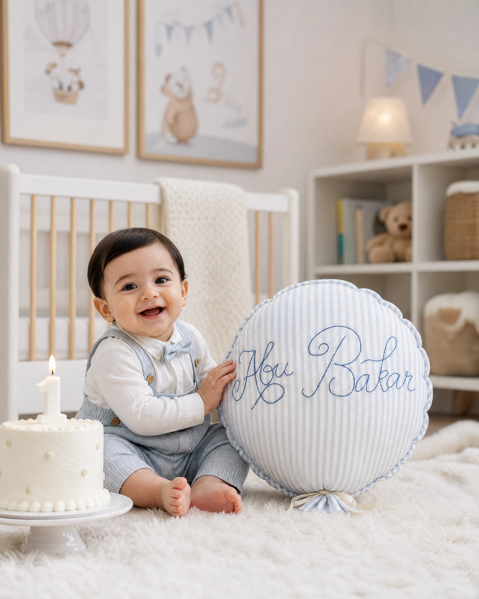Premium Handmade Fabric Balloon | Personalized Nursery & Birthday Decor