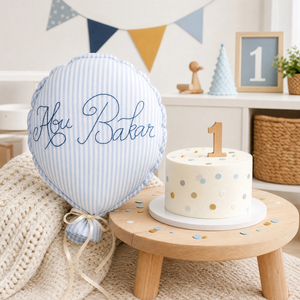 Premium Handmade Fabric Balloon | Personalized Nursery & Birthday Decor