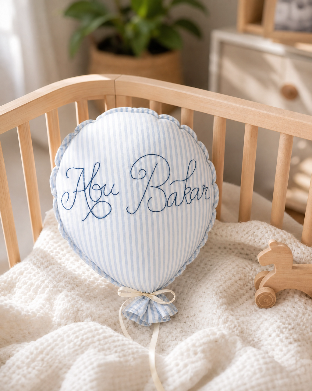 Premium Handmade Fabric Balloon | Personalized Nursery & Birthday Decor